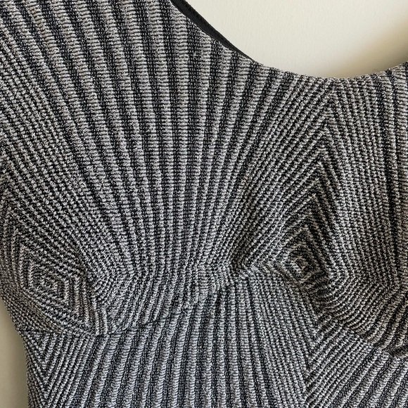 BNWT Sparkly Black and Silver Mini Dress - Picture 3 of 5